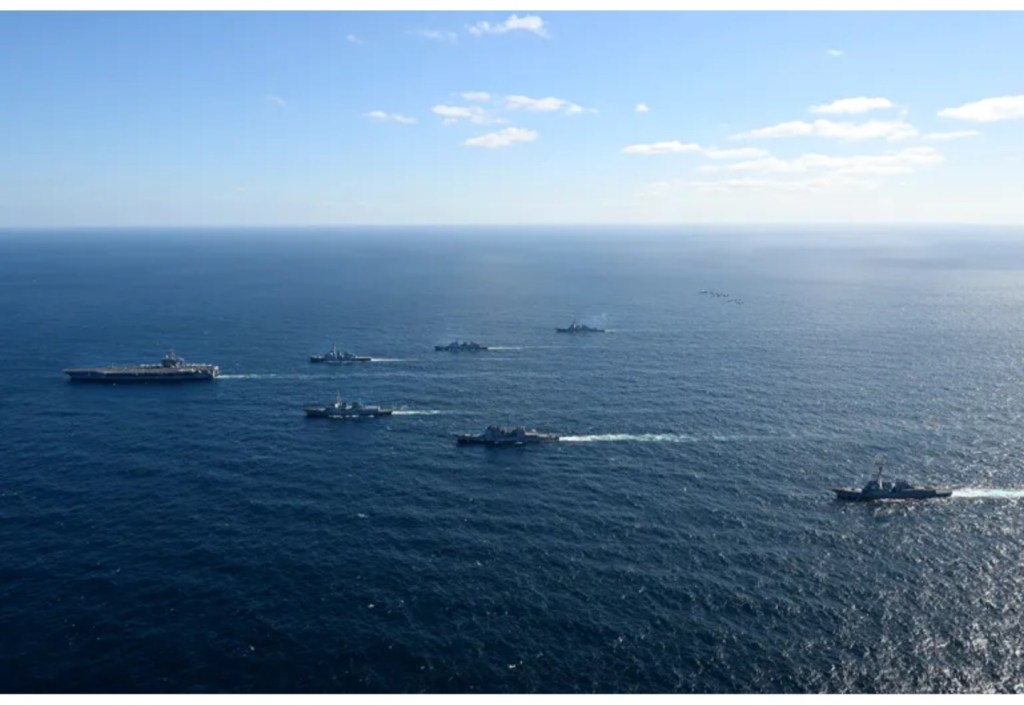North Korea has tested a nuclear-capable underwater attack drone in response to joint&nbsp;naval exercises involving South Korea, the United States and Japan, state media has&nbsp;said.